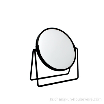 스탠딩 핸드 헬드 프레임 양면 원형 거울